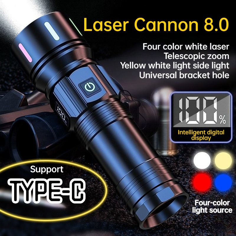 Fishing Light - Strong Light LED Flashlight Telescopic Zoom