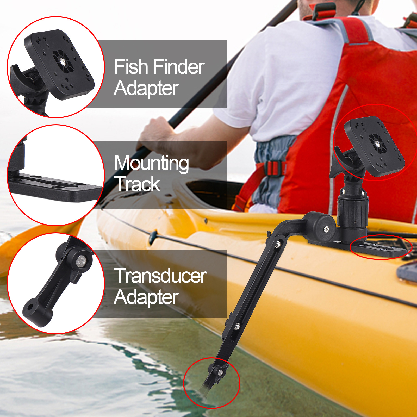 Kayak Fish Finder Mounting Pla - đánh giá và giá Fish Finder Mount