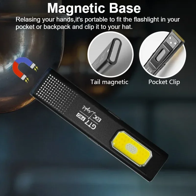 Mini LED Flashlight USB C Rech - đánh giá và giá Fishing Light