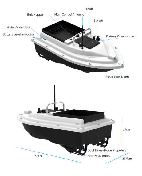 New 12V High Speed Carp Fishin - đánh giá và giá Fishing Gps