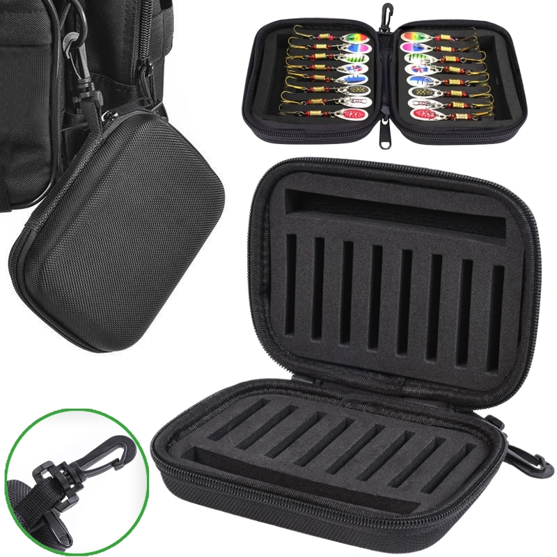 Portable Fly Fishing Lure Spin - đánh giá và giá Fish Finder Case