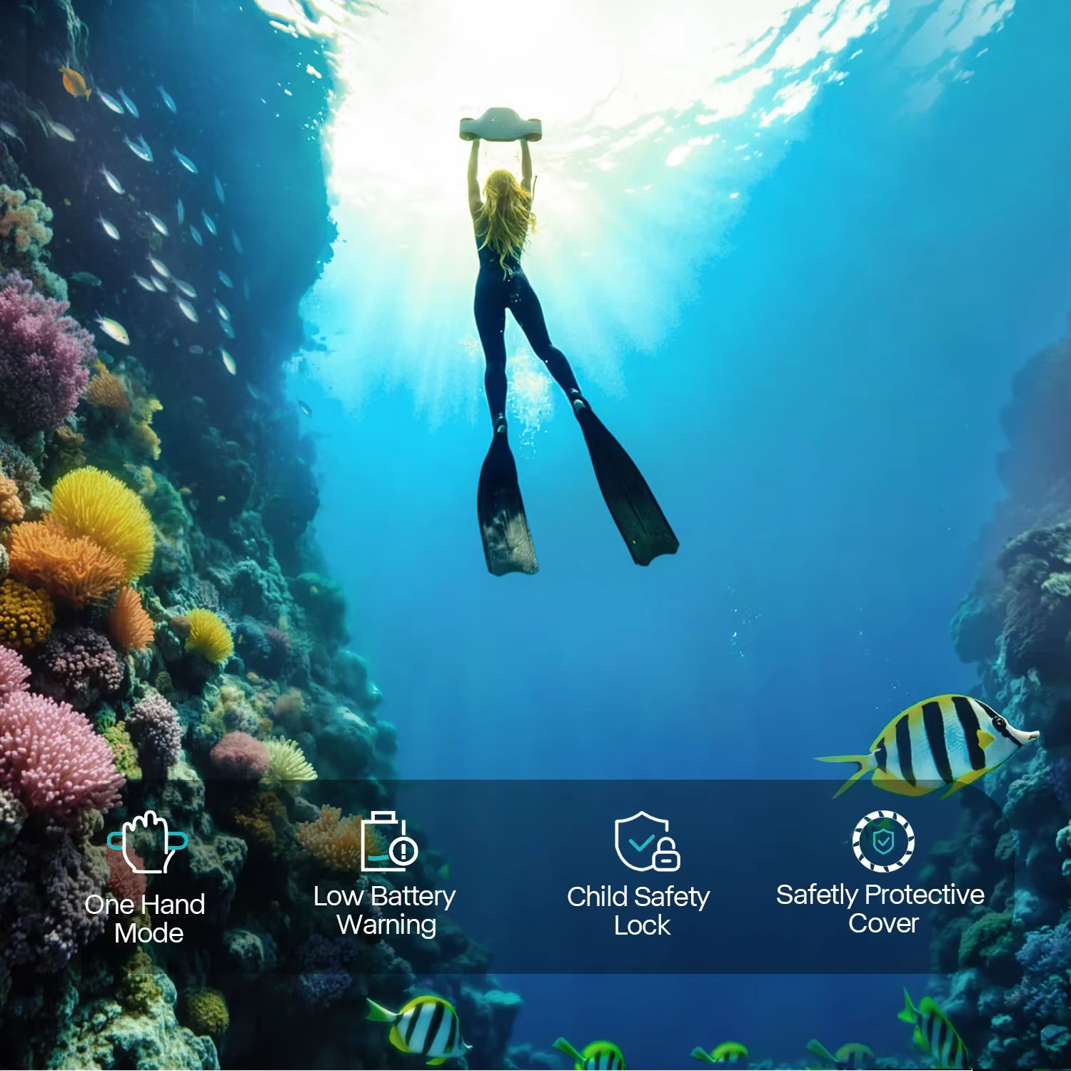 Asiwo MANTA 2 Underwater Scoot - đánh giá và giá Underwater Camera