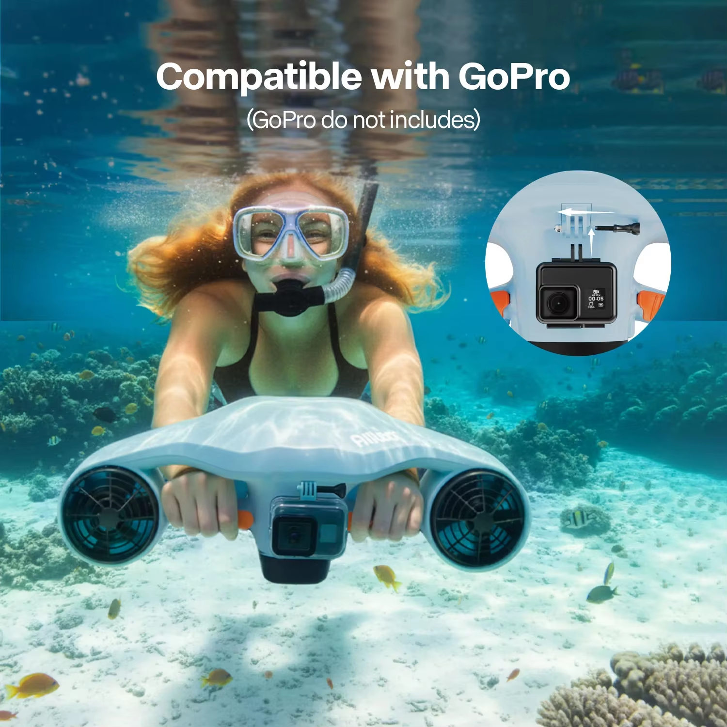 Asiwo MANTA 2 Underwater Scoot - đánh giá và giá Underwater Camera