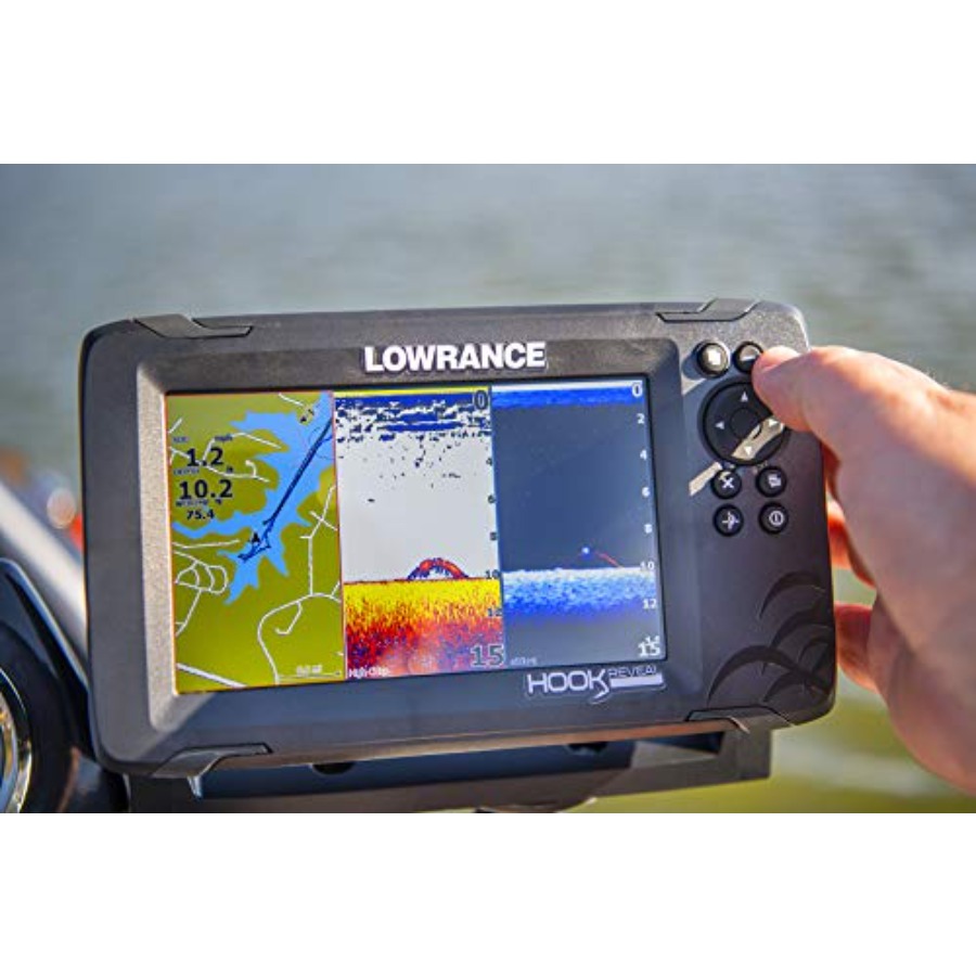 5-inch Fish Finder with SplitS - đánh giá và giá Fish Finder Transducer