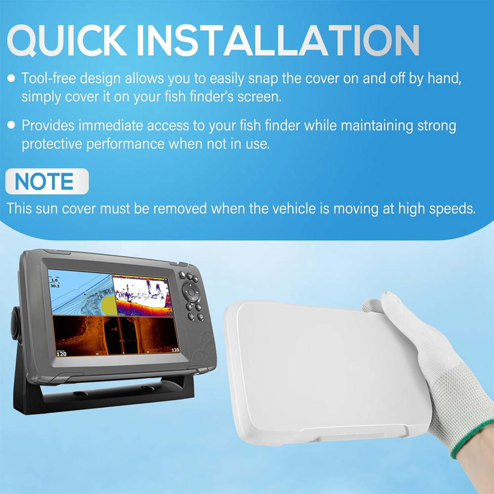 7-inch Fish Finder Sun Cover F - đánh giá và giá Fish Finder