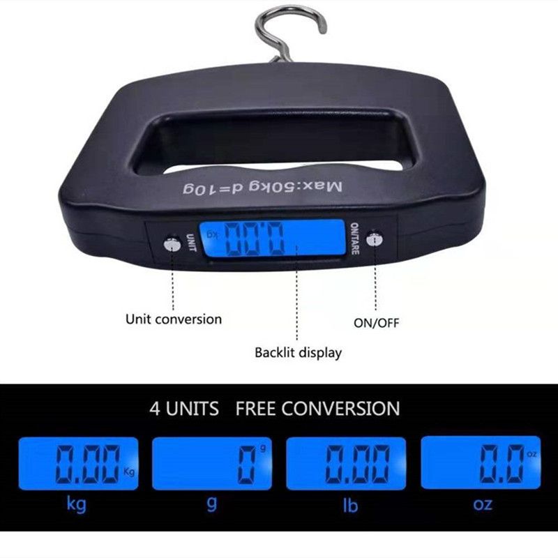 50kg Digital Fishing Scale Han - đánh giá và giá Fish Finder Battery
