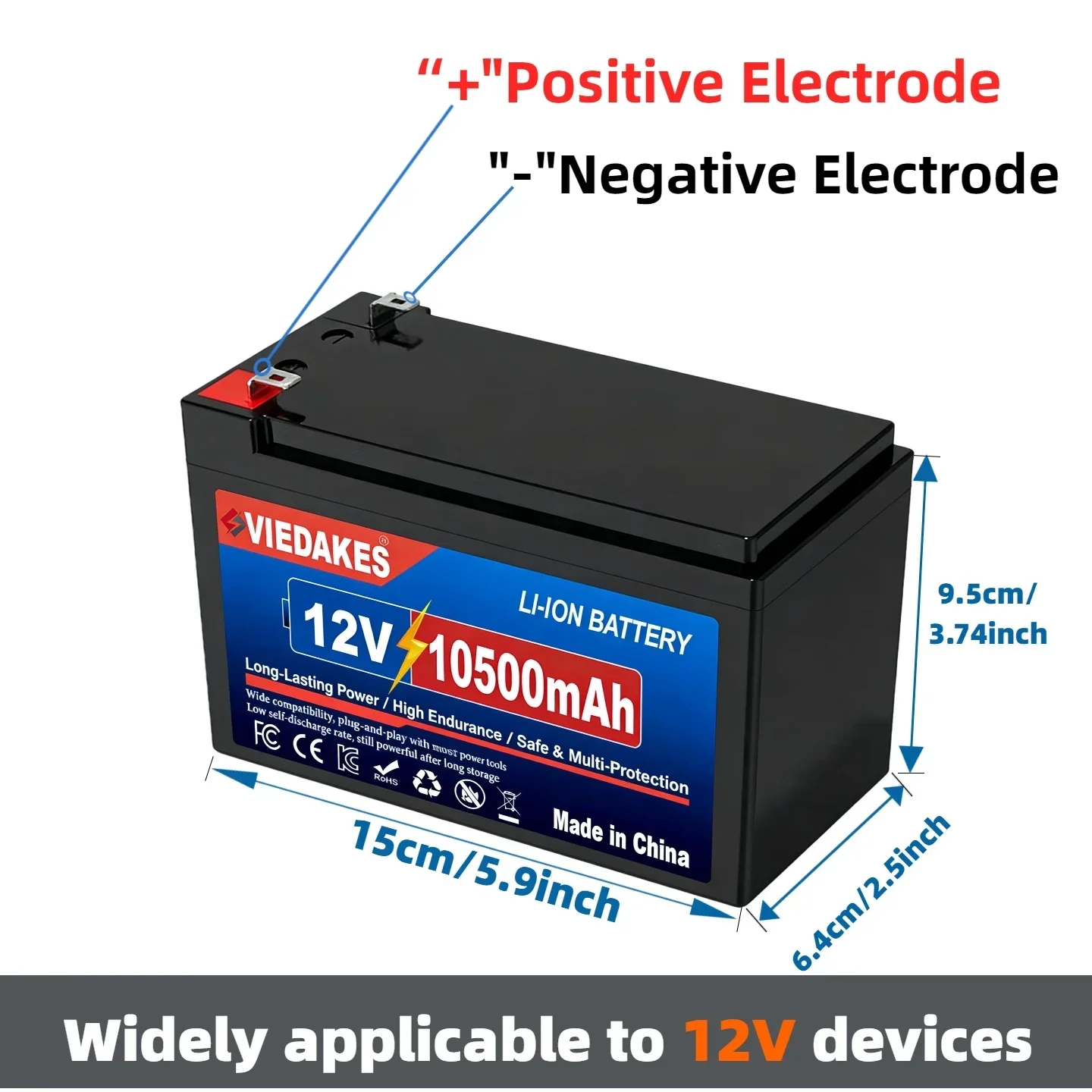 VIEDAKES 12V LiFePO4 Battery 3 - đánh giá và giá Fish Finder Charger