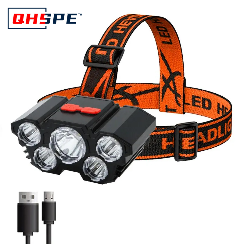 Rechargeable 5 LED Headlamp St - đánh giá và giá Fish Finder Battery