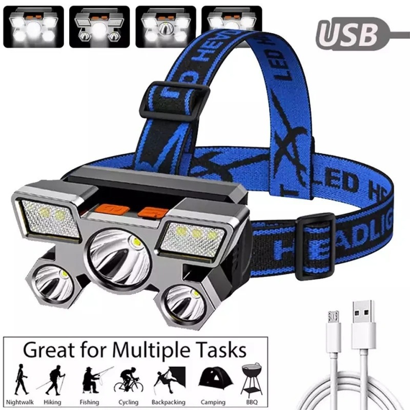 USB Rechargeable Headlamp Port - đánh giá và giá Fish Finder Battery