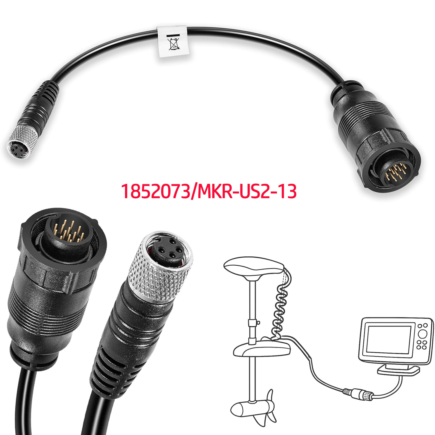 For Minn Kota MKR-US2-13 Unive - đánh giá và giá Fish Finder Transducer