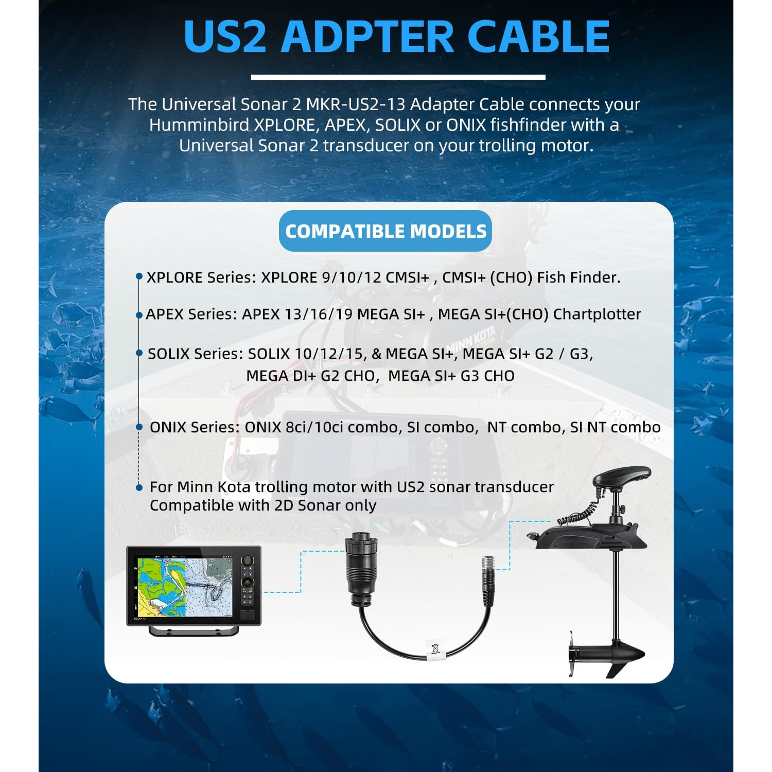 For Minn Kota MKR-US2-13 Unive - đánh giá và giá Fish Finder Transducer