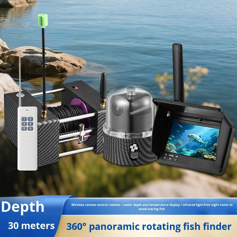 360 Degree Panoramic Rotating  - đánh giá và giá Fish Finder Portable