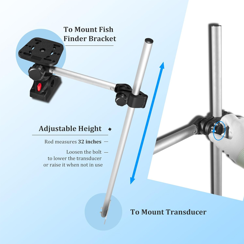 360° Rotation ,Marine Fish Fin - đánh giá và giá Fish Finder Mount