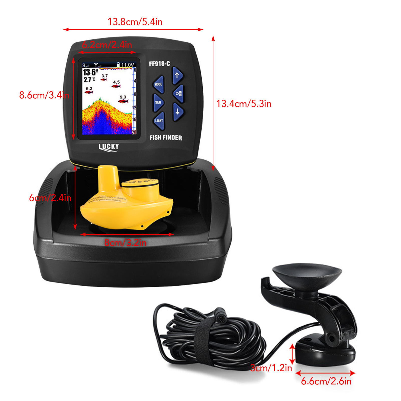 Fish Finder Wireless Sonar Sen - đánh giá và giá Fish Finder Gps