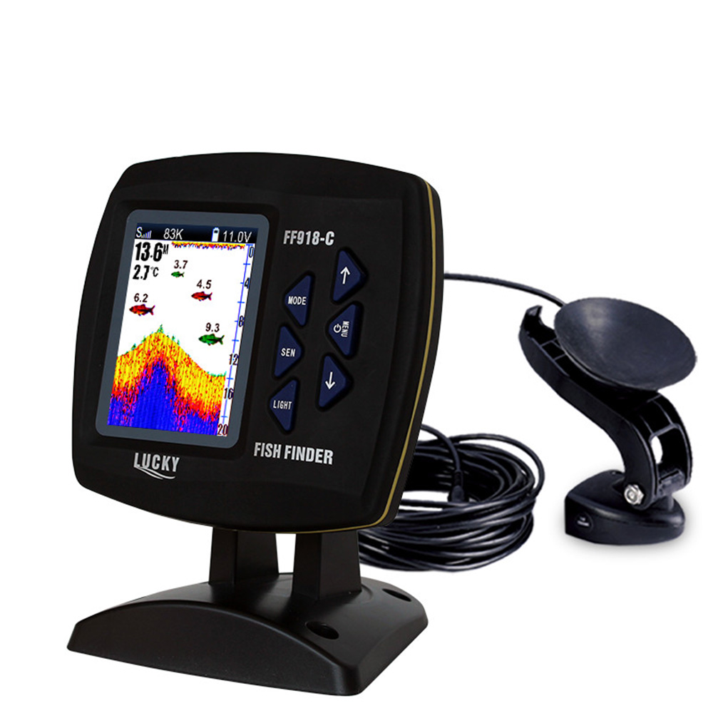 FF918-C100DS Color Screen Wire - đánh giá và giá Fish Finder Gps