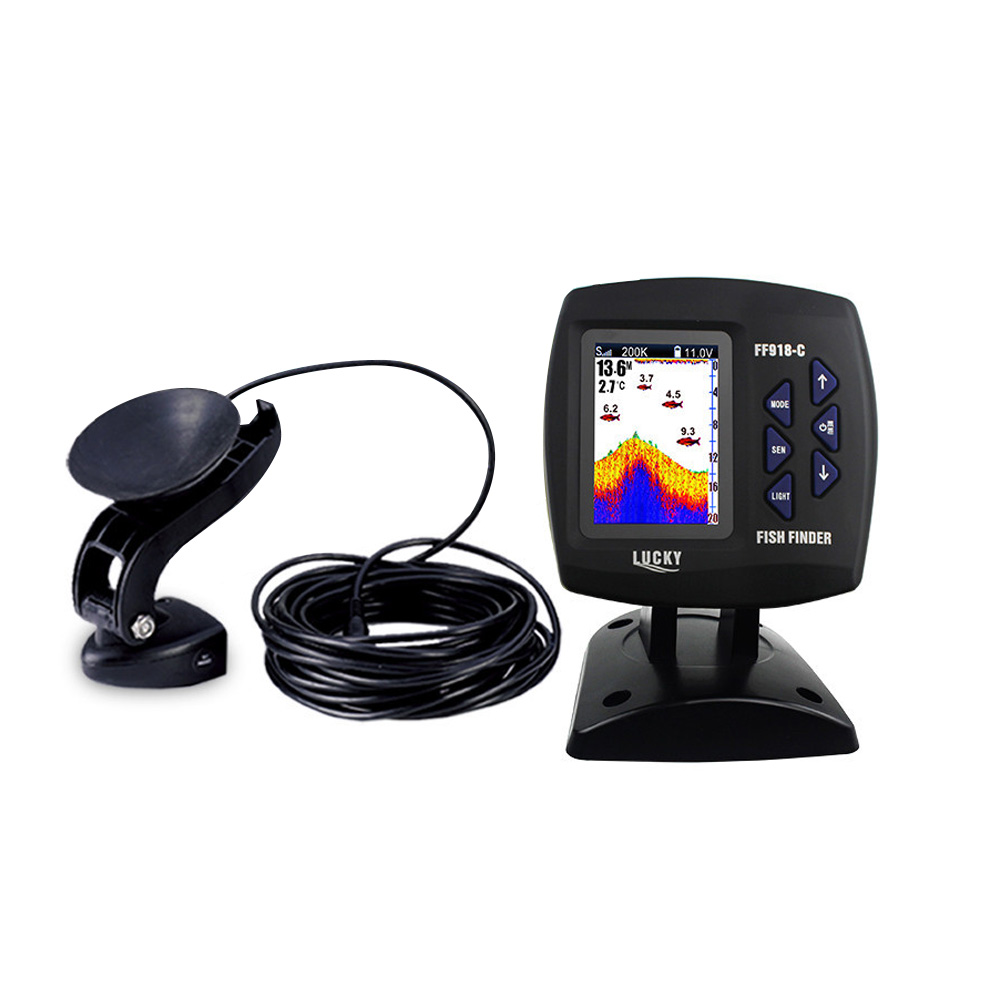 FF918-C100DS Color Screen Wire - đánh giá và giá Fish Finder Gps