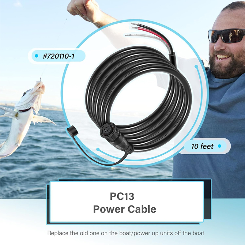 720110-1 PC13 Power Cable for  - đánh giá và giá Fish Finder