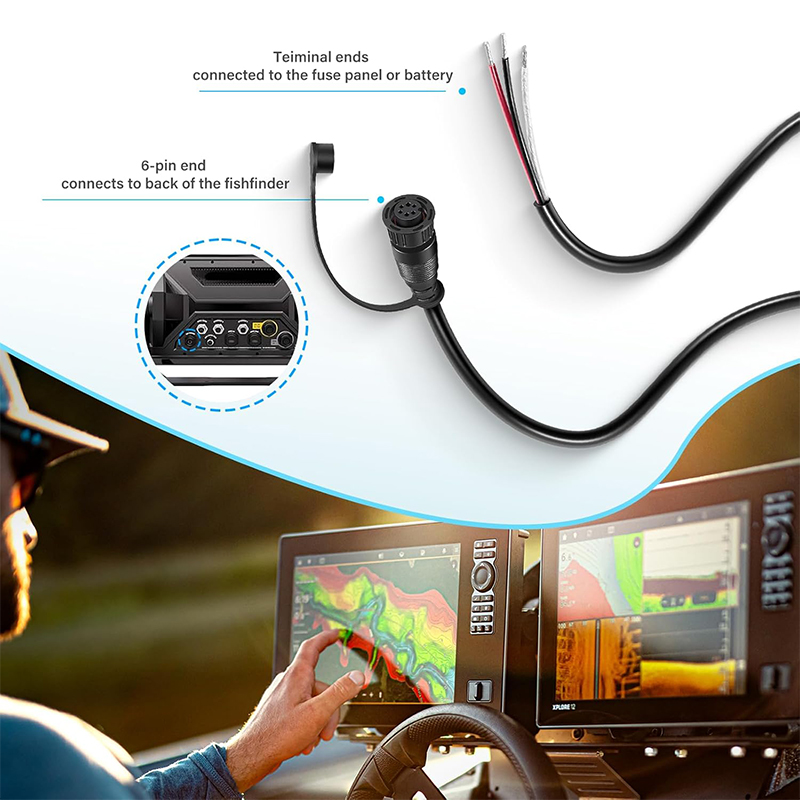 720110-1 PC13 Power Cable for  - đánh giá và giá Fish Finder