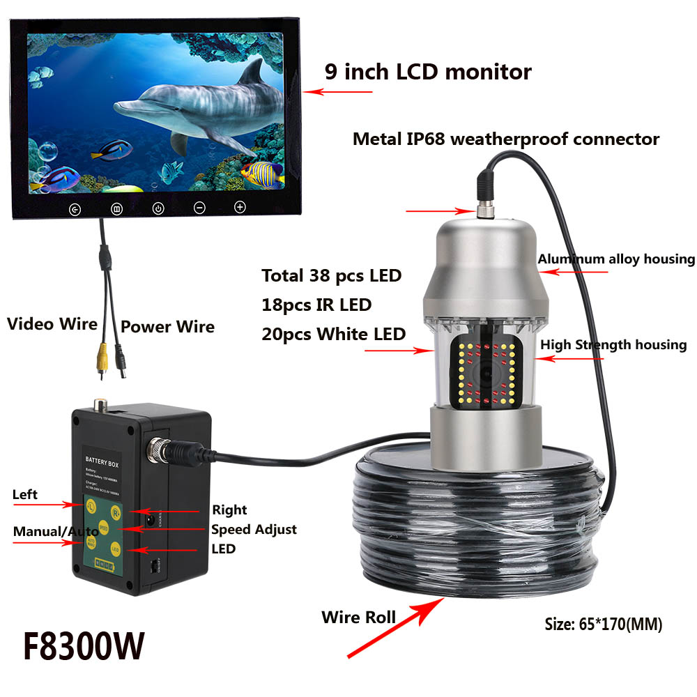 50m 360 Degree Rotating Underw - đánh giá và giá Underwater Camera