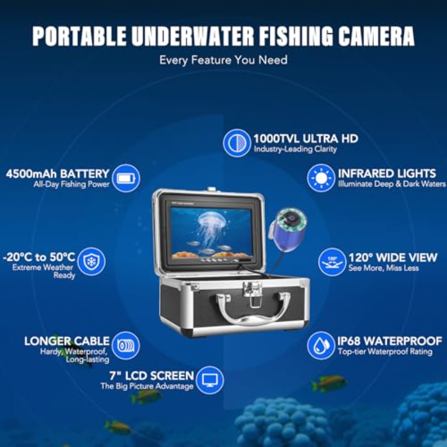 Portable fish finder for lake, - đánh giá và giá Fish Finder Portable
