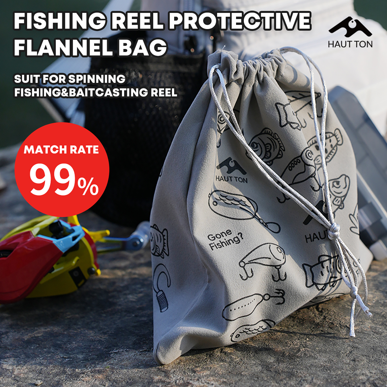 HAUT TON Fishing Reel Protecti - đánh giá và giá Fish Finder Case